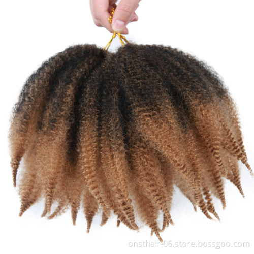 Afro Kinky Marley Braids Dreadlocks Royal Silk 613 Braid Grey Marley Hair Twist Afro Synthetic Braiding Extension locs
